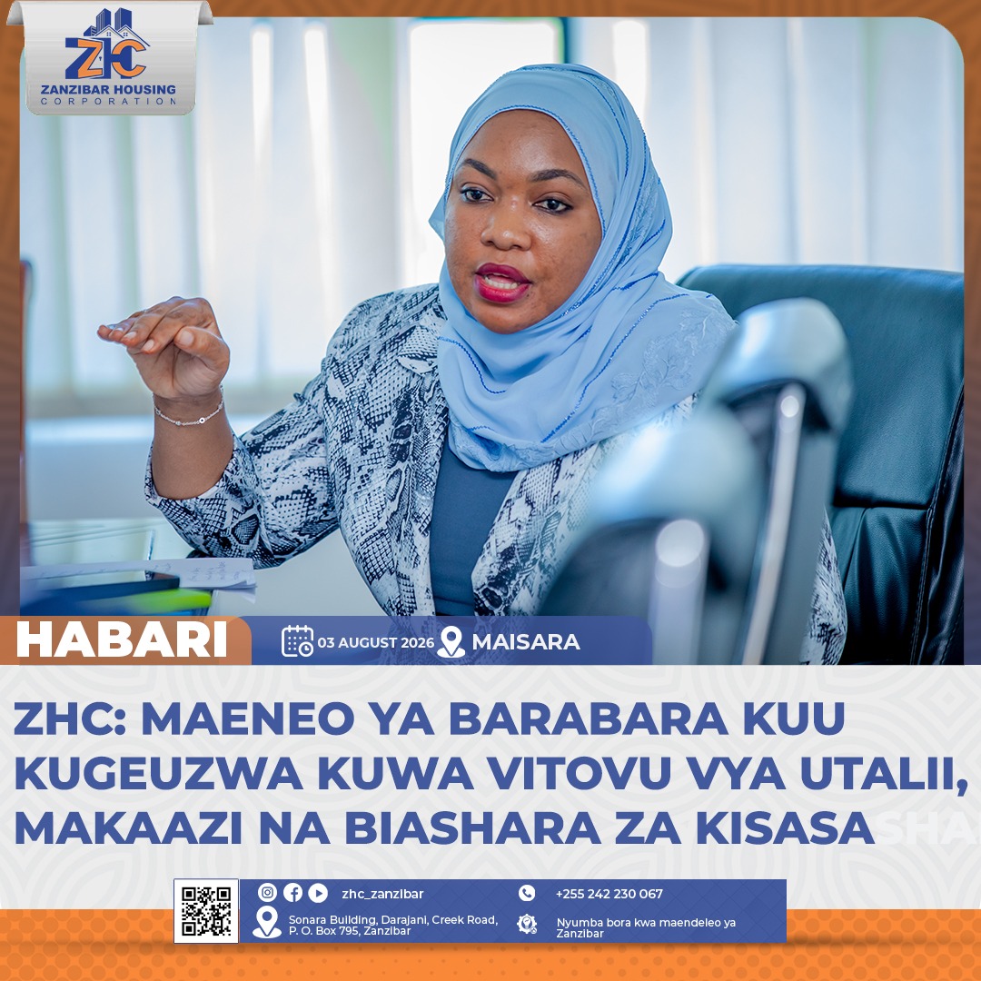 The Highway Town Improvement Plan to Boost Zanzibar's Image and Citizens' Economy